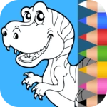 Logo of Dinosaurs Coloring Pages android Application 