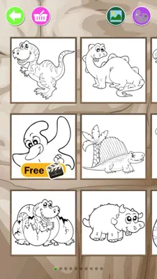 Dinosaurs Coloring Pages android App screenshot 0