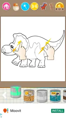 Dinosaurs Coloring Pages android App screenshot 1