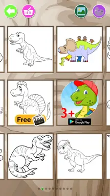 Dinosaurs Coloring Pages android App screenshot 2