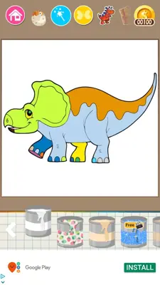 Dinosaurs Coloring Pages android App screenshot 4